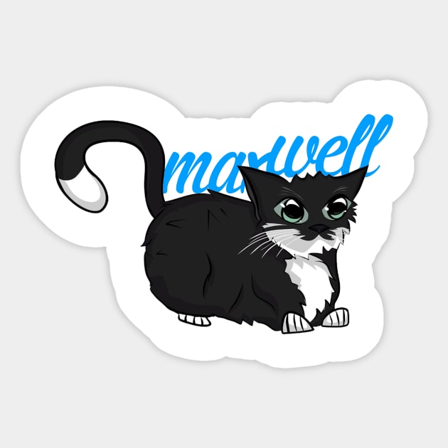 Maxwell the cat meme Sticker by greenzgfx